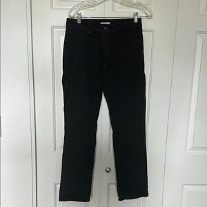 Black Straight-Leg Jeans